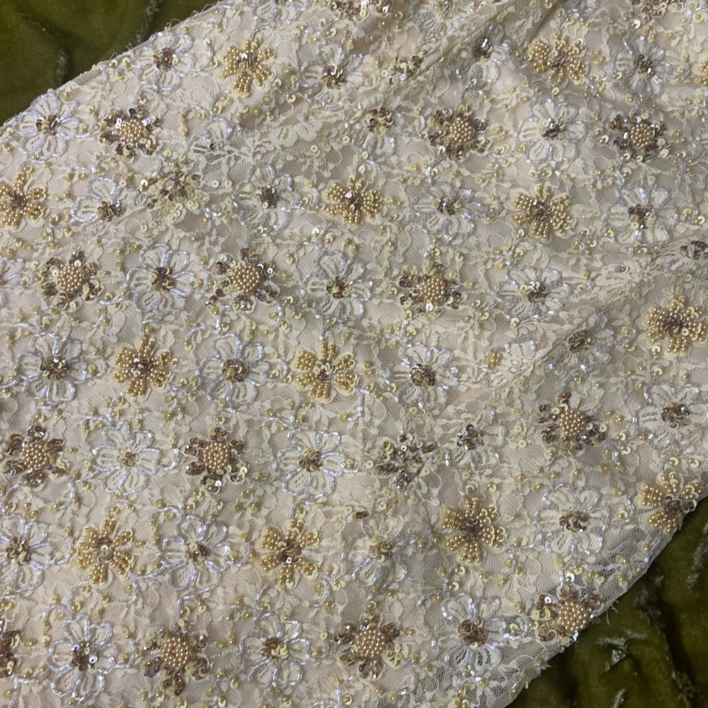 Topshop yellow sequin beaded embroidered sparkle strappy shift dress winx - Picture 9 of 14